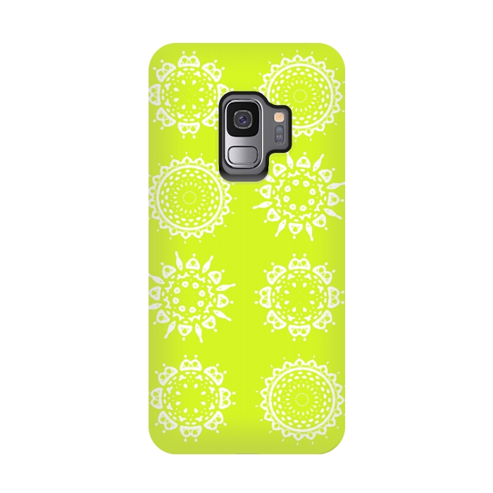 Galaxy S9 StrongFit Oh Chartreuse! by Bettie * Blue