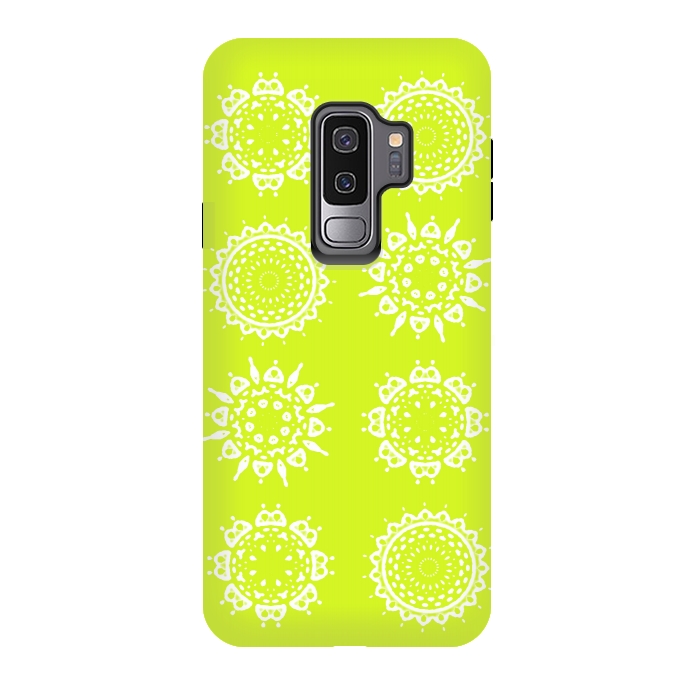 Galaxy S9 plus StrongFit Oh Chartreuse! by Bettie * Blue