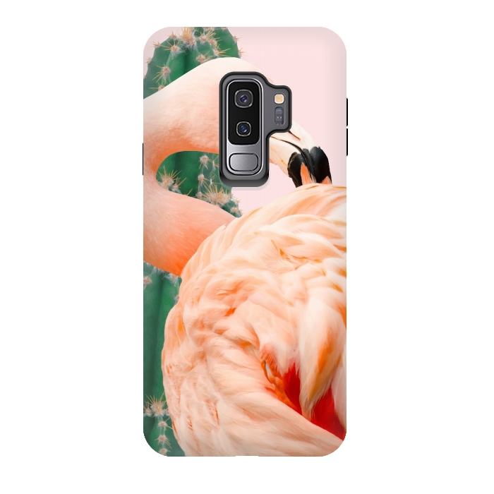 Galaxy S9 plus StrongFit Flamingo & Cactus by Uma Prabhakar Gokhale
