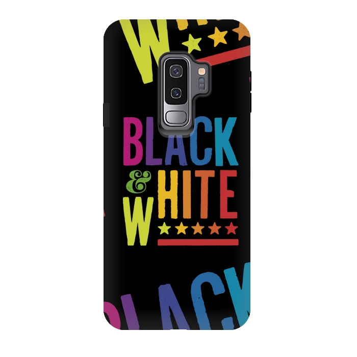Galaxy S9 plus StrongFit Colorful Black & White by Dellán