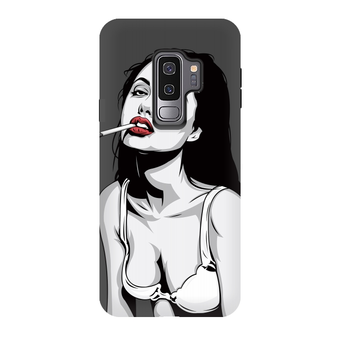 Galaxy S9 plus StrongFit Red lips by Roland Banrévi