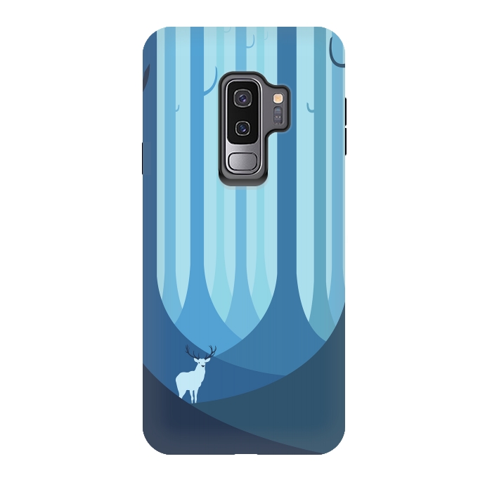 Galaxy S9 plus StrongFit Blue forest by Roland Banrévi
