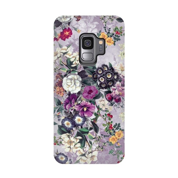 Galaxy S9 StrongFit Floral Pattern by Riza Peker