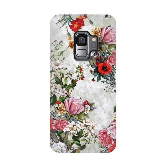 Galaxy S9 StrongFit Floral Pattern II by Riza Peker