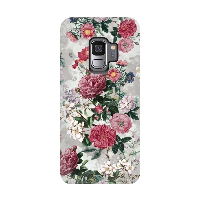 Galaxy S9 StrongFit Floral Pattern III by Riza Peker