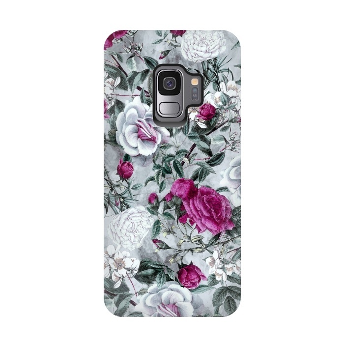 Galaxy S9 StrongFit Floral Pattern V by Riza Peker