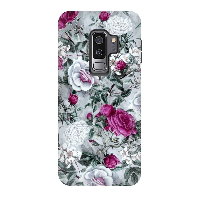 Galaxy S9 plus StrongFit Floral Pattern V by Riza Peker