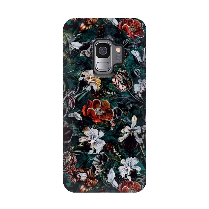 Galaxy S9 StrongFit Floral Pattern VI by Riza Peker