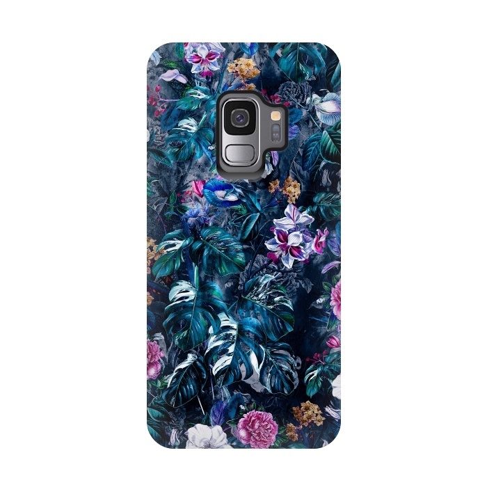 Galaxy S9 StrongFit Floral Pattern VII by Riza Peker