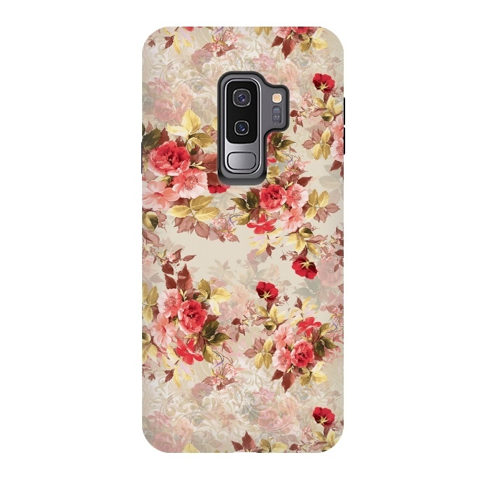 Galaxy S9 plus StrongFit Floral Pattern X by Riza Peker