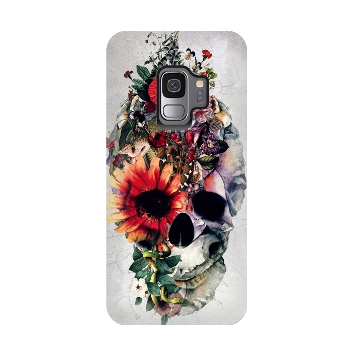 Galaxy S9 StrongFit Two Face Skull by Riza Peker