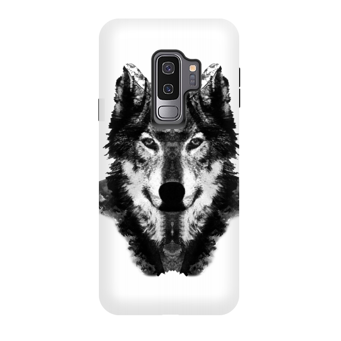 Galaxy S9 plus StrongFit The Black Forest Wolf  by Rui Faria