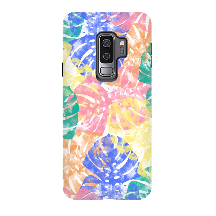 Galaxy S9 plus StrongFit Monstera Colorfull by Rui Faria