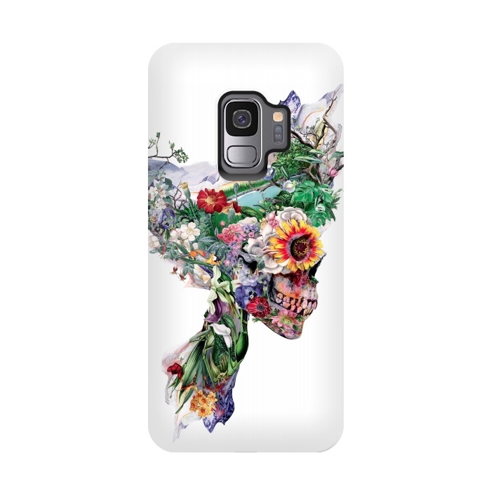 Galaxy S9 StrongFit Nature Skull II by Riza Peker