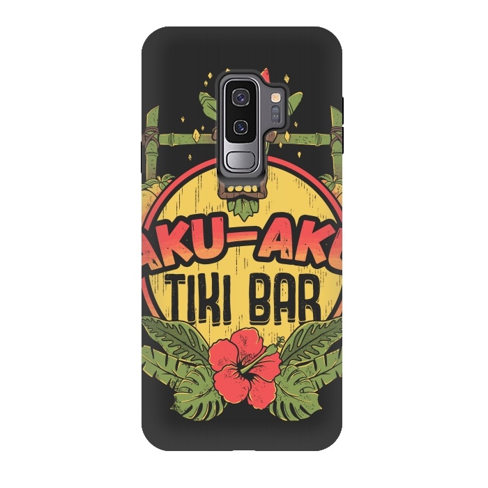 Galaxy S9 plus StrongFit Aku Aku - Tiki Bar by Ilustrata