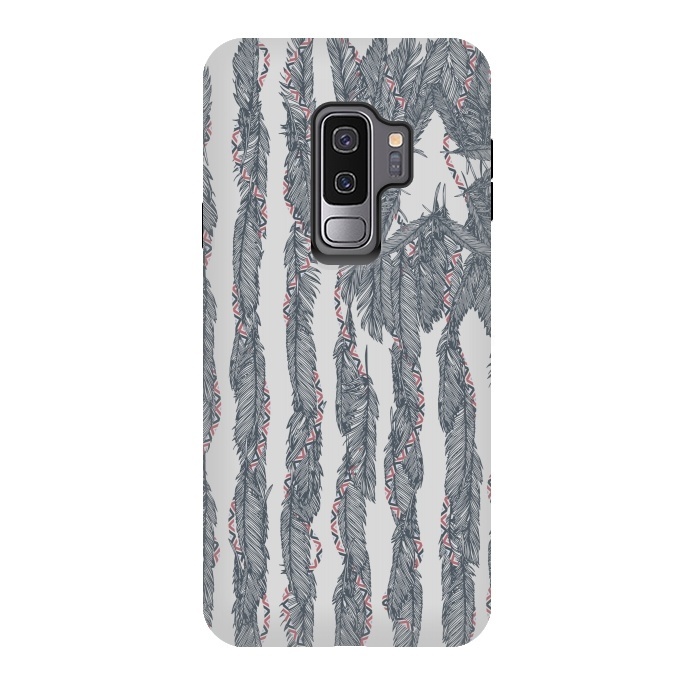 Galaxy S9 plus StrongFit America Feather Flag by Sitchko