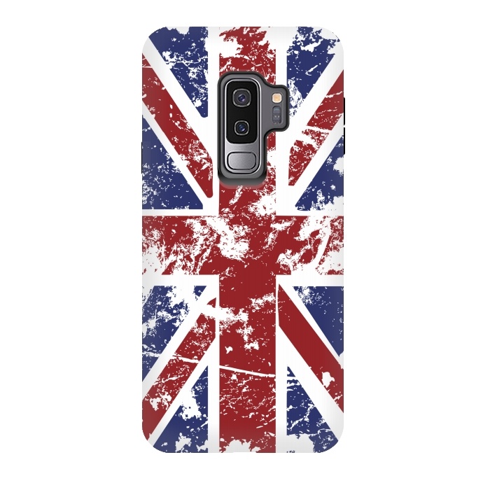 Galaxy S9 plus StrongFit Grunge UK Flag  by Sitchko