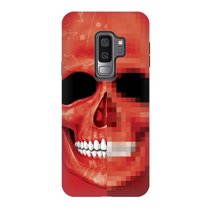 Galaxy S9 plus StrongFit Red Skull by Sitchko