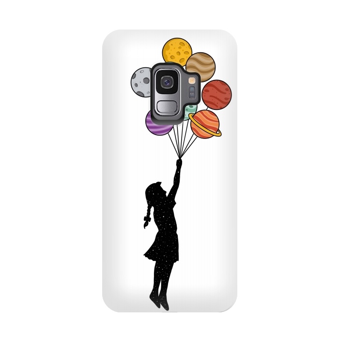 Galaxy S9 StrongFit Planets Balloons by Coffee Man