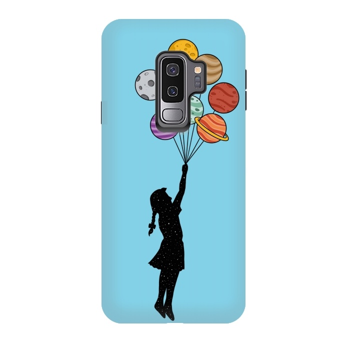 Galaxy S9 plus StrongFit Planets Balloons 2 by Coffee Man