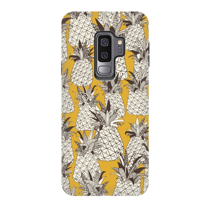 Galaxy S9 plus StrongFit Pineapple Sunshine by Sharon Turner