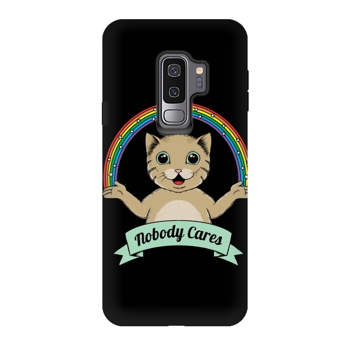 Galaxy S9 plus StrongFit Nobody Cares by Coffee Man