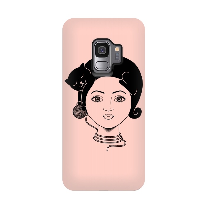Galaxy S9 StrongFit Cat Lady by Coffee Man