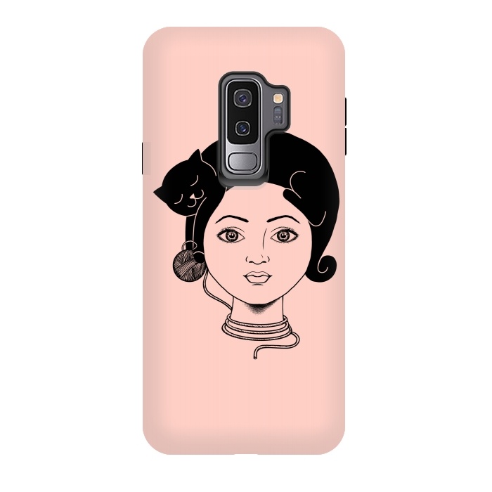 Galaxy S9 plus StrongFit Cat Lady by Coffee Man