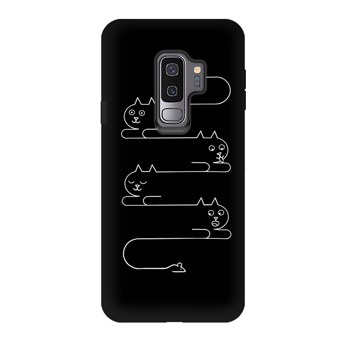 Galaxy S9 plus StrongFit Cats Line by Coffee Man