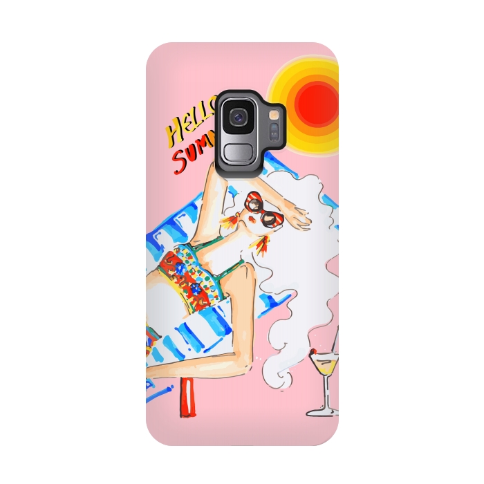 Galaxy S9 StrongFit Hello Summer by MUKTA LATA BARUA