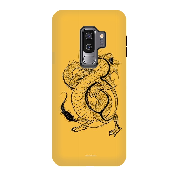 Galaxy S9 plus StrongFit Black Dragon by Draco