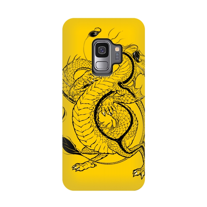 Galaxy S9 StrongFit Bruce, the Dragon by Draco