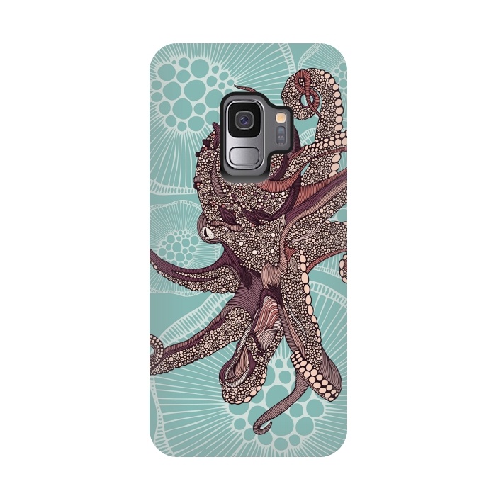 Galaxy S9 StrongFit Octopus by Valentina Harper