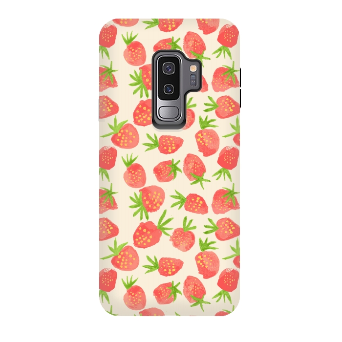 Galaxy S9 plus StrongFit Strawberry by Edith May