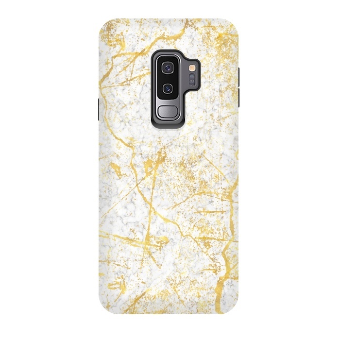 Galaxy S9 plus StrongFit Golden Marble by Martina