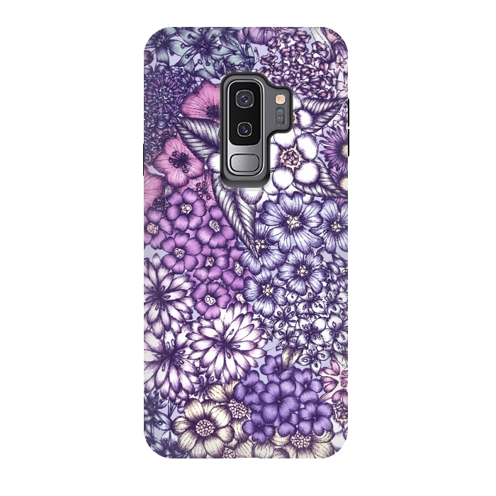 Galaxy S9 plus StrongFit Faded Blossoms by ECMazur 