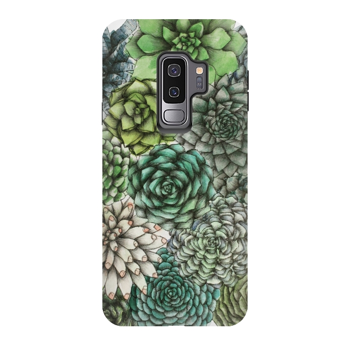 Galaxy S9 plus StrongFit An Assortment of Succulents by ECMazur 