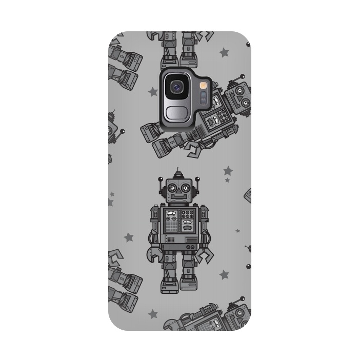 Galaxy S9 StrongFit A Vintage Robot Friend Pattern  by Wotto