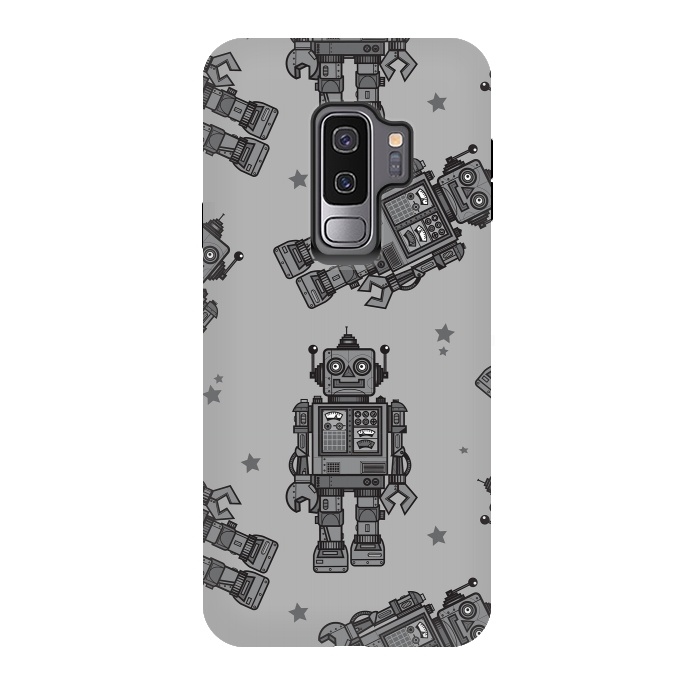 Galaxy S9 plus StrongFit A Vintage Robot Friend Pattern  by Wotto
