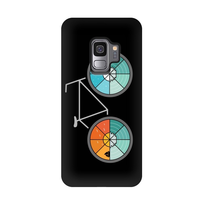 Galaxy S9 StrongFit Bicycle Landscape by Coffee Man