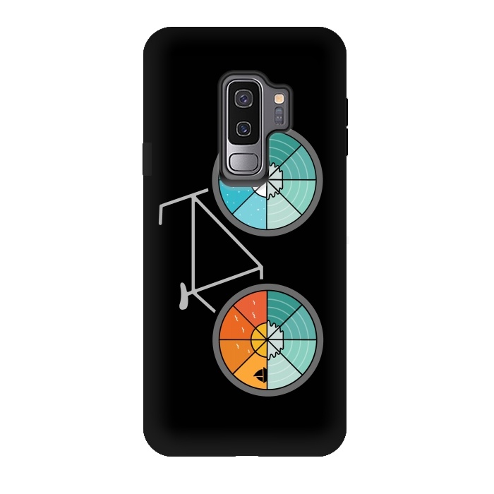 Galaxy S9 plus StrongFit Bicycle Landscape by Coffee Man