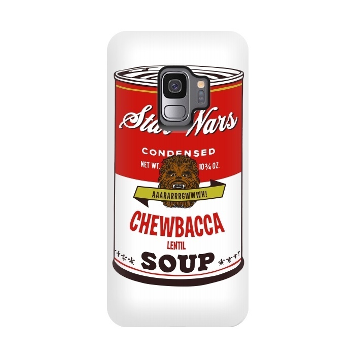 Galaxy S9 StrongFit Star Wars Campbells Soup Chewbacca by Alisterny