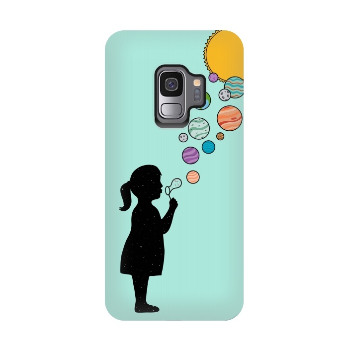 Galaxy S9 StrongFit Planets bubbles by Coffee Man
