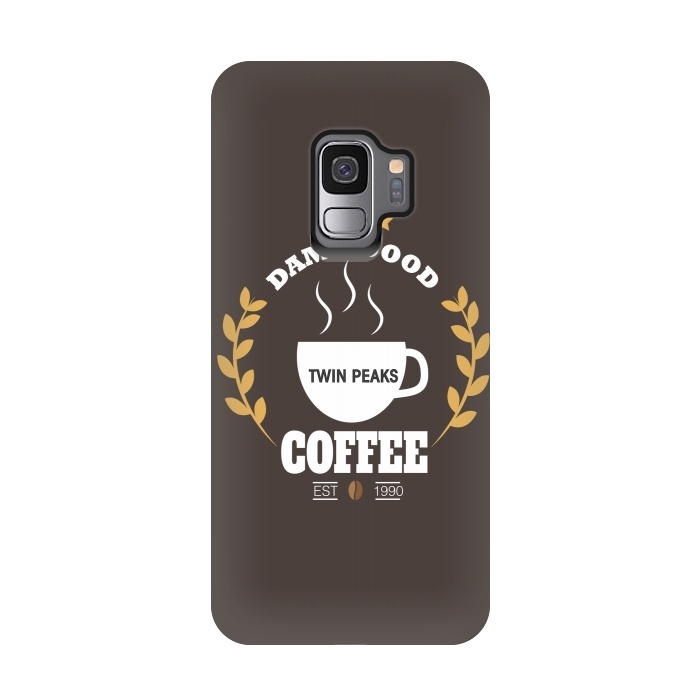 Galaxy S9 StrongFit Twin Peaks Damn Good Coffee by Alisterny
