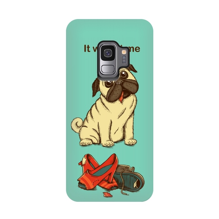 Galaxy S9 StrongFit Dog And Shoes by Coffee Man