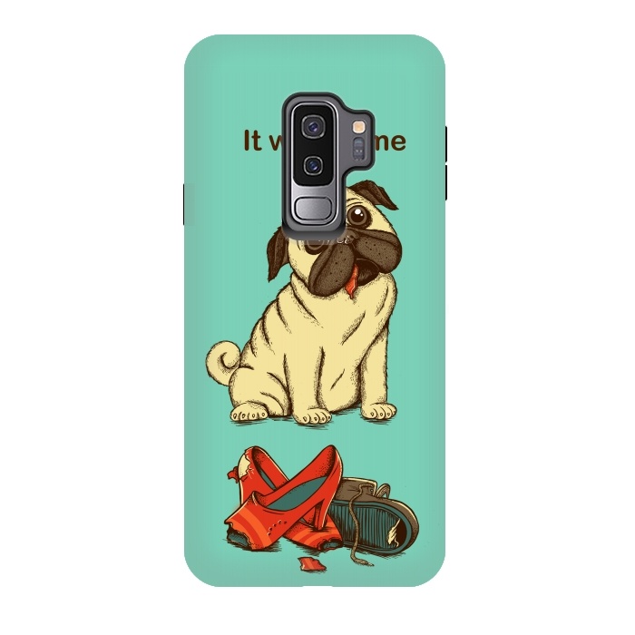 Galaxy S9 plus StrongFit Dog And Shoes by Coffee Man
