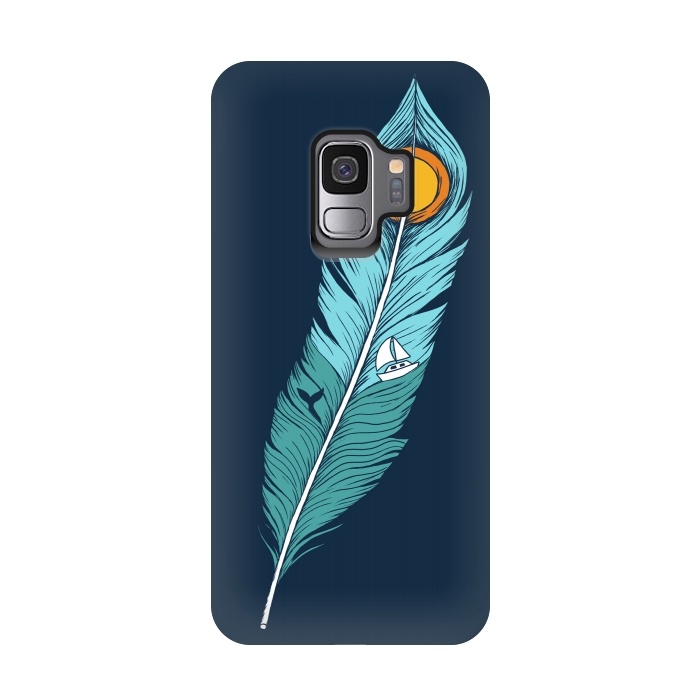 Galaxy S9 StrongFit Feather Landscape by Coffee Man
