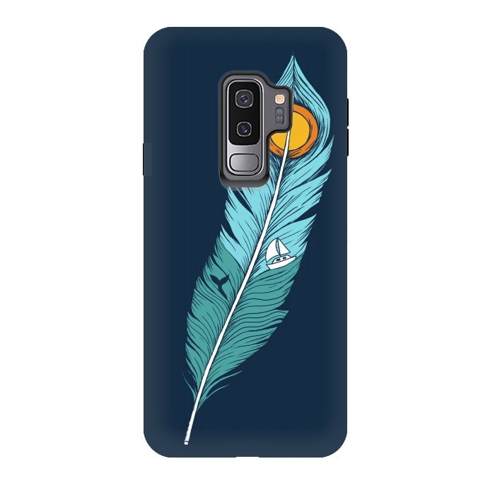 Galaxy S9 plus StrongFit Feather Landscape by Coffee Man