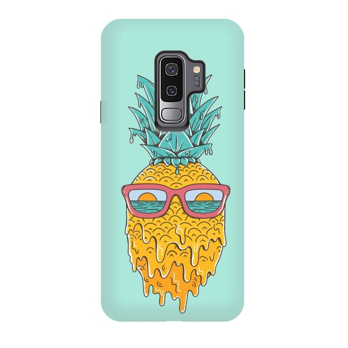 Galaxy S9 plus StrongFit Pineapple Summer Blue by Coffee Man