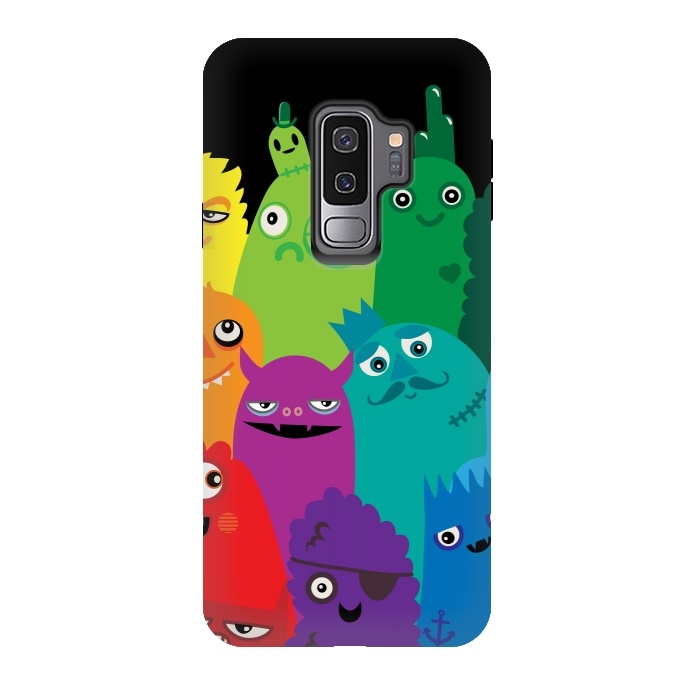 Galaxy S9 plus StrongFit Phone full of Monsters by Wotto